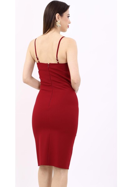 Askılı Elbise-Bordo fiyatları