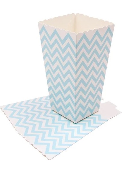 Mavi Dalga Yeni!12 Adet/grup Patlamış Mısır Kutusu/fincan Pembe Tema Parti Dekorasyon Çocuklar Için Mutlu Doğum Günü Noel Düğün Parti Bebek Duş Malzemeleri (Yurt Dışından)