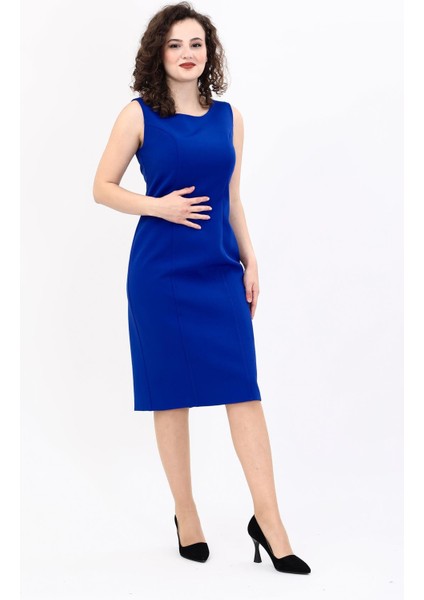 Kokteyl Sıfır Kol Elbise-Saks modelleri