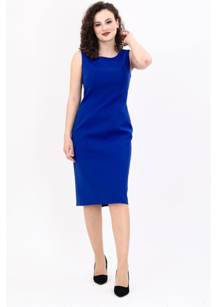 Kokteyl Sıfır Kol Elbise-Saks fırsatları