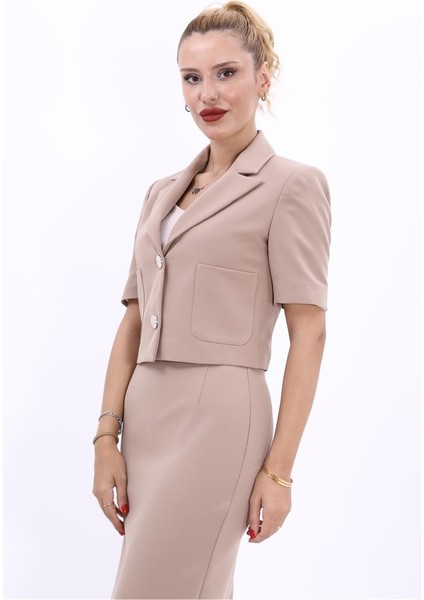 Erkek Yaka Kısa Ceket-Taş modelleri