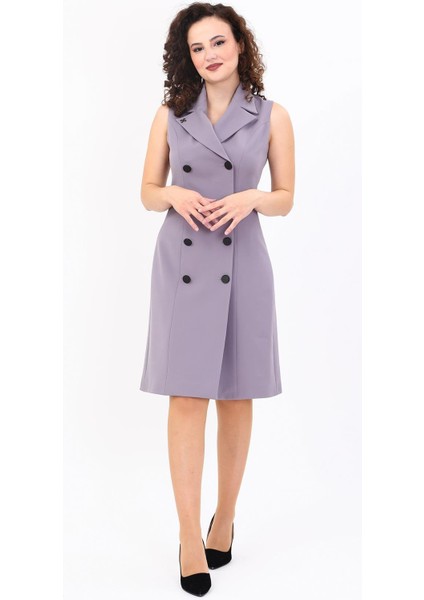 Erkek Yaka Kuruvaze Elbise-Antrasit modelleri