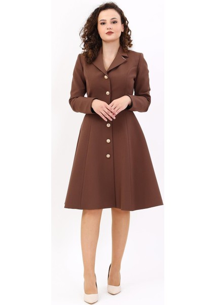 Prenses Elbise-Kestane