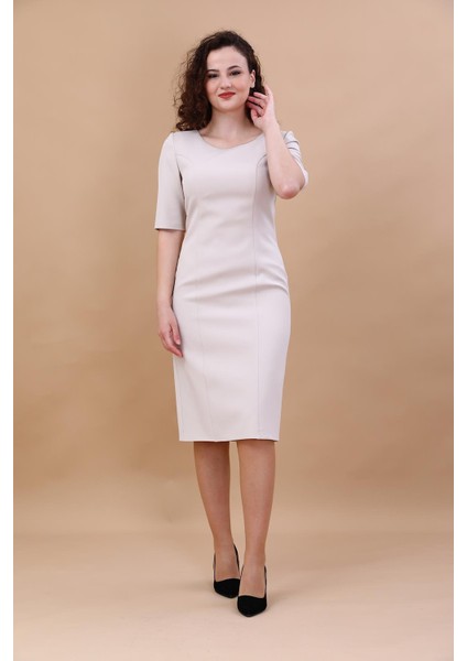 Kokteyl Kısa Kol Elbise-Gri modelleri