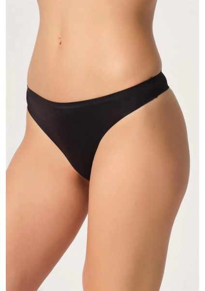 Miraxx Siyah Emay 2802 Yapıştırma Lazer Kesim String Külot modelleri