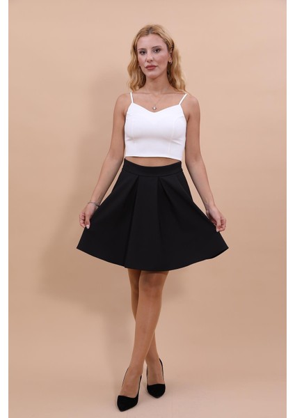 Kısa Kloş Etek-Siyah fiyatları