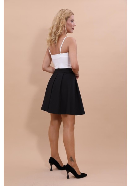 Kısa Kloş Etek-Siyah indirimleri