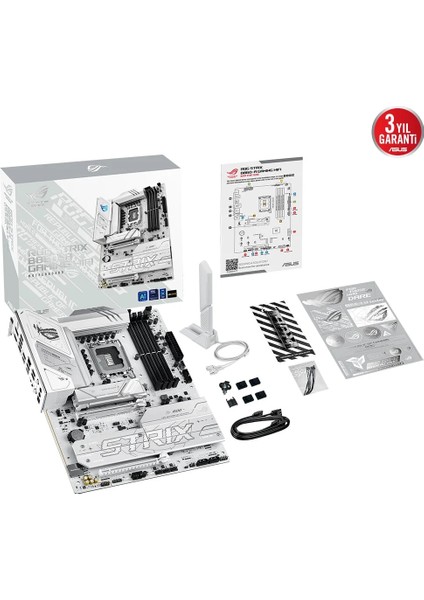 Rog Strıx B860-A Gamıng Wıfı, 4xddr5, 4xm.2, Hdmı, Dp, Type-C, Wi-Fi 7, Bluetooth V5.4, Intel Core Ultra Cpu(Seri 2), LGA1851 Soket, Gaming Anakart
