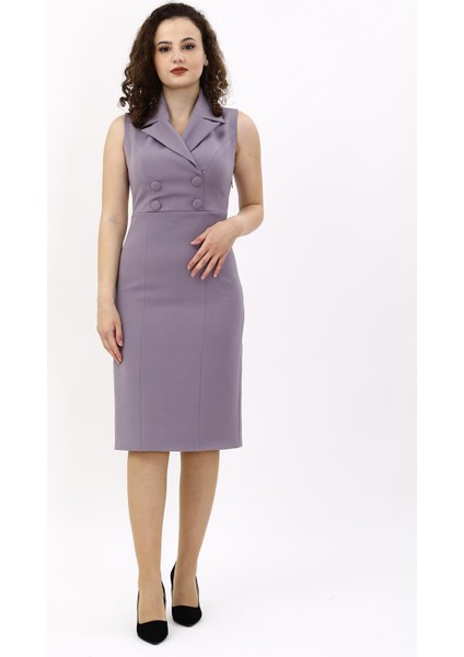 Erkek Yaka Yandan Fermuarlı Elbise-Antrasit modelleri