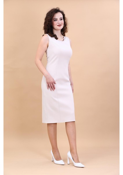 Kokteyl Sıfır Kol Elbise-Gri indirimleri