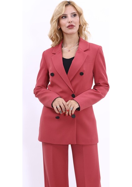 Erkek Yaka Kuruvaze Blazer Ceket-Kiremit fiyatları