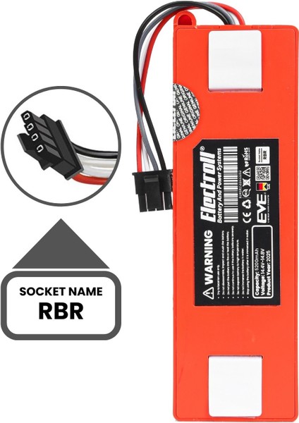 Roborock S6 Maxv Uyumlu Batarya (ORJİNAL KAPASİTE) 5200mah Kutulu Robot Süpürge Pil Değişimi