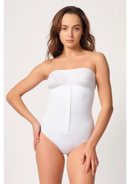 Miraxx Beyaz Emay 2088 Önden Agraflı Slip Korse