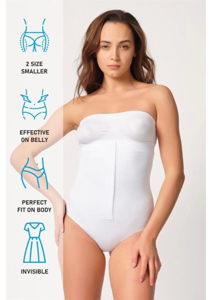 Miraxx Beyaz Emay 2088 Önden Agraflı Slip Korse indirimleri