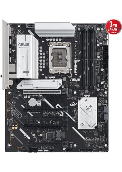 Prıme B860-PLUS Wıfı, 4xddr5, 2x M.2, Hdmı, Dp, Wi-Fi 6e, Bluetooth V5.3, Intel Core Ultra Cpu(Seri 2), LGA1851 Soket, Gaming Anakart