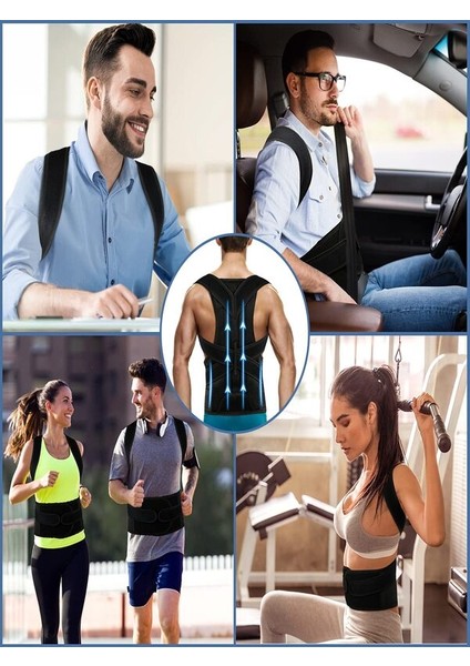 Dikduruş Korsesi Medikal Korse Dik Tutan Korse Dikduruş Yeleği Balenli Manyetik Omuz Sırt Korsesi