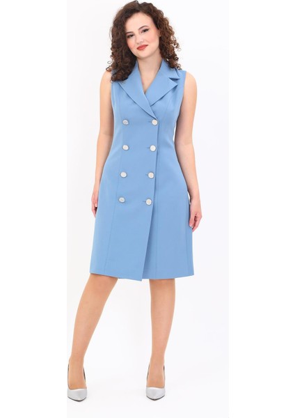 Erkek Yaka Kuruvaze Elbise-Deniz fırsatları