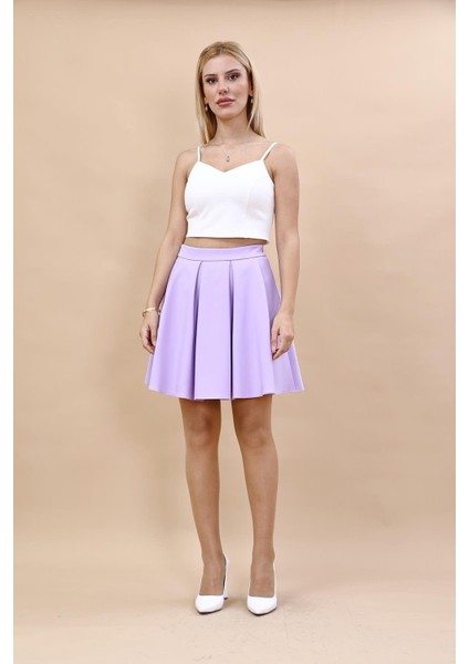 Kısa Kloş Etek-Menekşe indirimleri