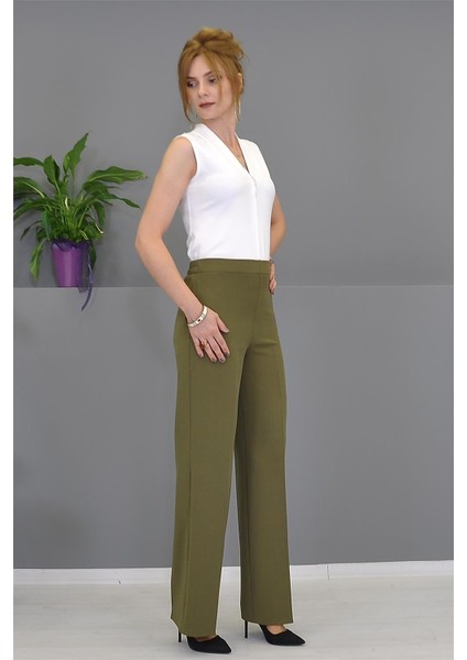 Bol Paça Pantolon-Haki modelleri