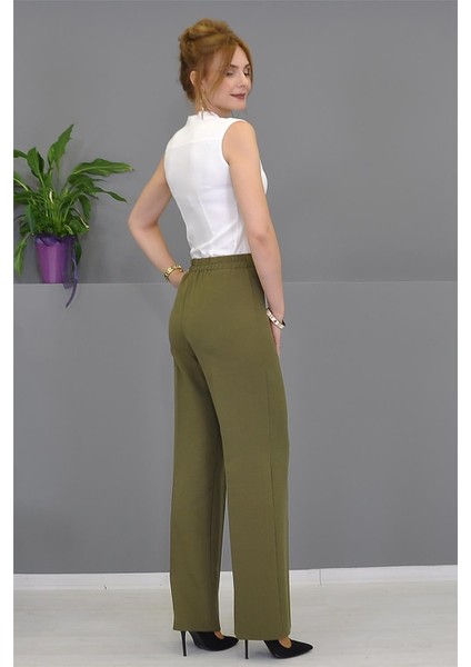 Bol Paça Pantolon-Haki fırsatları