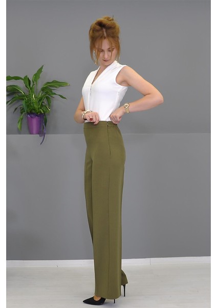 Bol Paça Pantolon-Haki indirimleri