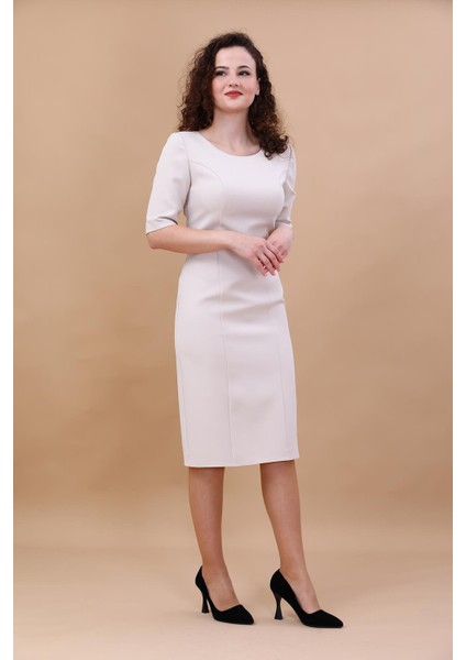 Kokteyl Kısa Kol Elbise-Gri indirimleri