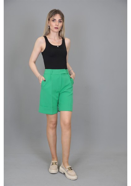 Duble Paça Şort-Yeşil fiyatları