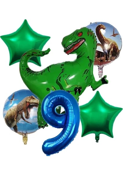 Balon 6 Adet 9 Yeni Jurassic Dünya Tema Parti Tek Kullanımlık Sofra Jurassic Dünya Dino Doğum Günü Partisi Süslemeleri Orman Parti Malzemeleri Oyuncaklar (Yurt Dışından)