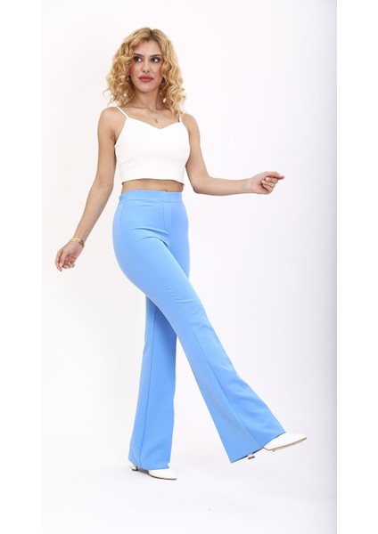 Ispanyol Paça Pantolon-Gökyüzü