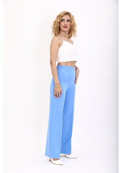 Bol Paça Pantolon-Gökyüzü