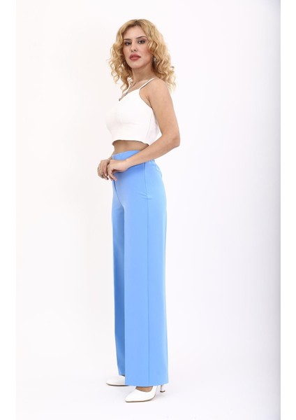 Bol Paça Pantolon-Gökyüzü fiyatları