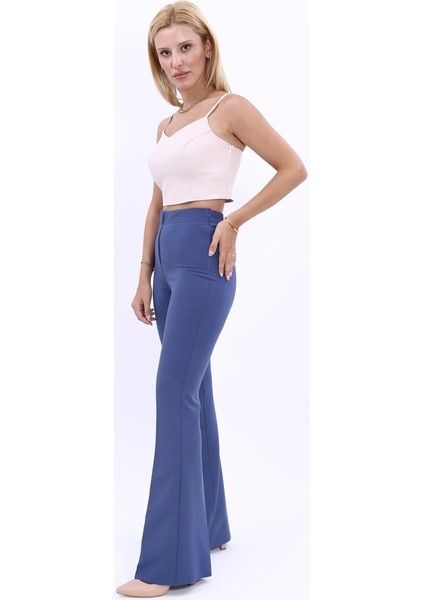 Ispanyol Paça Pantolon-Indigo fiyatları