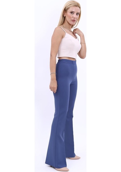 Ispanyol Paça Pantolon-Indigo modelleri