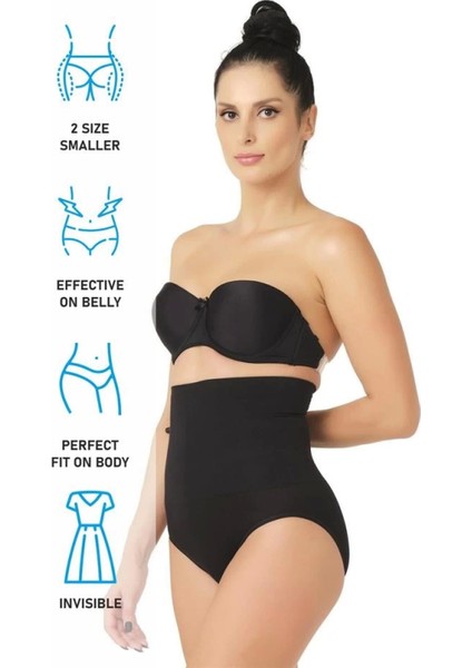 Miraxx Siyah Emay 2029 Masajlı Double Slip Korse indirimleri