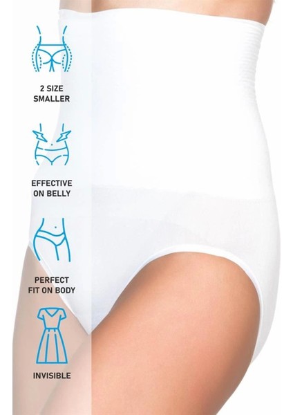 Miraxx Beyaz Emay 2029 Masajlı Double Slip Korse indirimleri