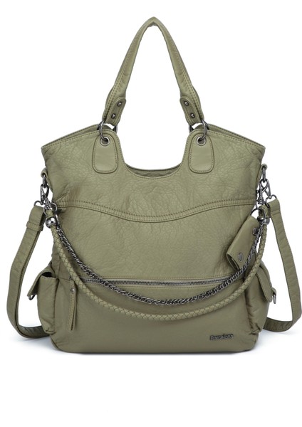 Yıkama Deri Omuz Kadın Çantası 21-K Barcelona 1582-6