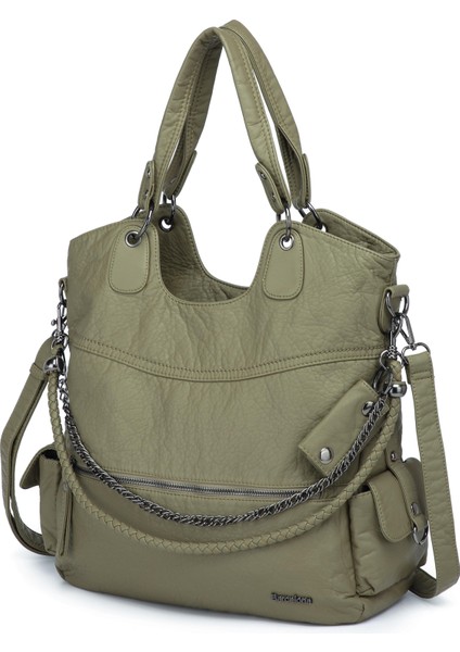 Yıkama Deri Omuz Kadın Çantası 21-K Barcelona 1582-6 fiyatları