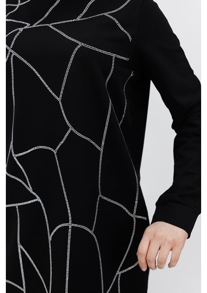70047 By Coolest Butik Iki Iplik Kumaş Taş Şerit Detaylı Ikili Takım