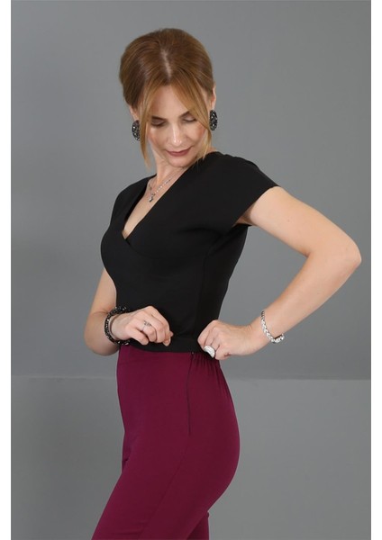 Ispanyol Paça Pantolon-Mürdüm fiyatları