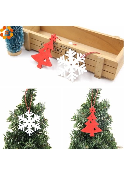 Kırmızı Kar Taneleri 6 Adet Dıy Beyaz ve Kırmızı Kar Taneleri Noel Ahşap Kolye Süsler Noel Ağacı Süsler Noel Partisi Süslemeleri Çocuklar Hediye (Yurt Dışından)
