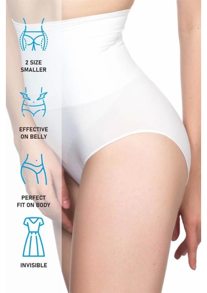 Miraxx Beyaz Emay 2200 Pantolon Slip Korse indirimleri