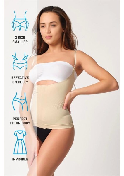 Miraxx Ten Emay 2030 Agraflı Göğsü Açık Atlet Korse indirimleri