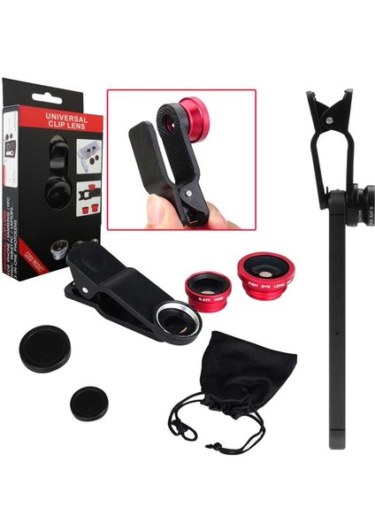 Unıversal 2 Lens Seti Cep Telefonları ve Tabletler Için (4767) - Lisinya