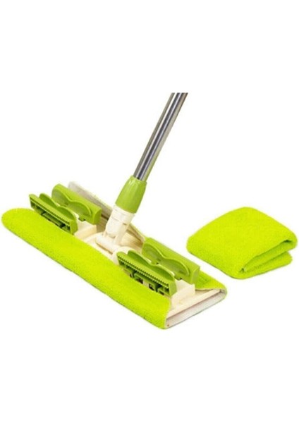 Mandallı Tak Çıkar Teleskopik Saplı Mop + 1 Yedek Bez Set