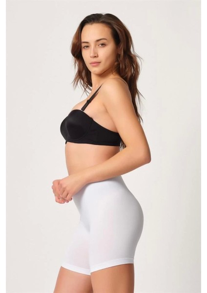 Miraxx Beyaz Emay 3003 Soft Paçalı Boxer