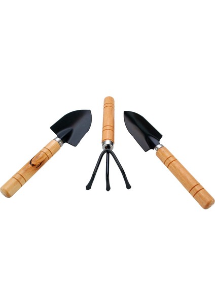 3'lü Bahçıvan Kürek & Çapa Seti | Saksı, Bahçe & Balkon İçin