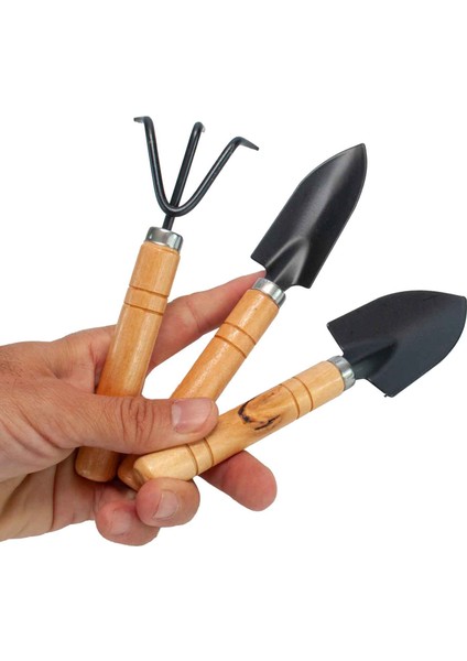 3'lü Bahçıvan Kürek & Çapa Seti | Saksı, Bahçe & Balkon İçin fırsatları