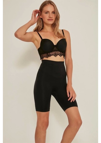 Miraxx Siyah Emay 3005 Soft Uzun Paça Boxer