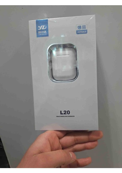 L20 Beyaz Earbuds Bluetooth kulak içi Kulaklık