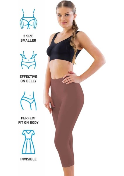 Miraxx Kahve Mı Emay 7300 Battal Kapri Tayt modelleri